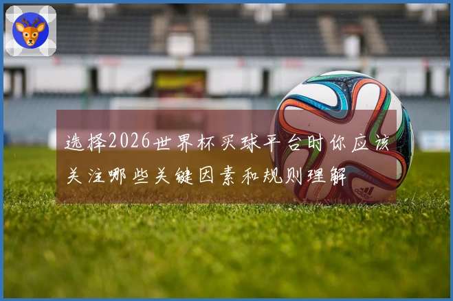 选择2026世界杯买球平台时你应该关注哪些关键因素和规则理解